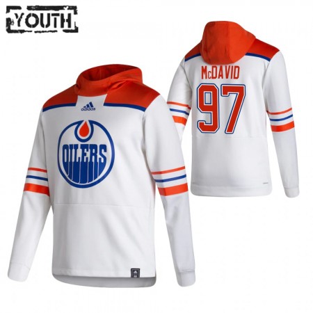 Kinder Eishockey Edmonton Oilers Connor McDavid 97 2020-21 Reverse Retro Pullover Hooded Sweatshirt